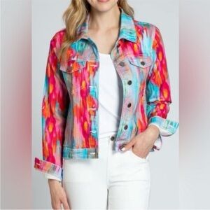 Apny Colorful Women's Jean Jacket
